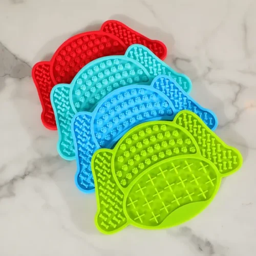Silicone Dog Lick Mat with Suction Cups