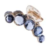 Rhinestone Flower Hair Claw Clip - 7.5 cm