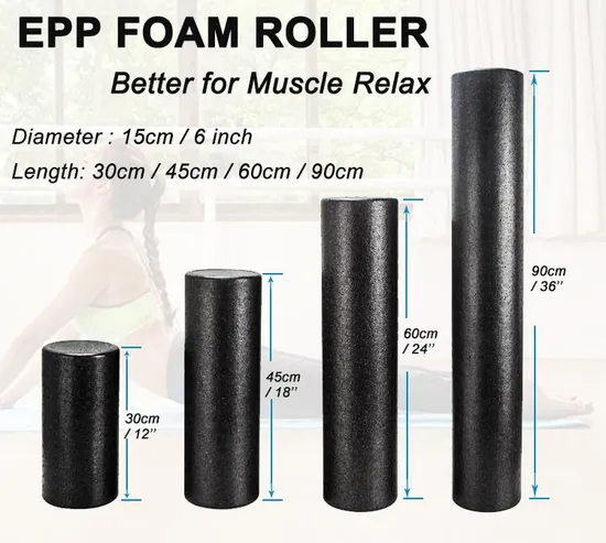 EPP Foam Yoga Roller - 150 mm Diameter