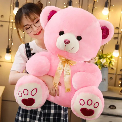 Hc6d29335b9b64f3e8277e1cd7be01912A.webp New Huggale High Quality Toy Cute Cartoon Big Teddy Bear Plush Toys Stuffed Plush Animals Bear Doll Birthday Gift For Children