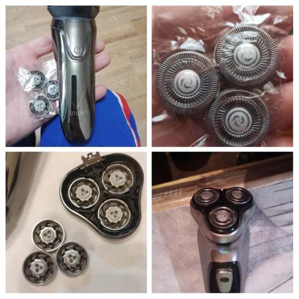 Electric Shaver Replacement Blades Spare Blades  Charging Wire Electric Shaving Machine Razor Accessories