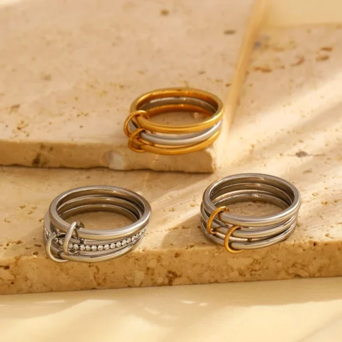 S00003a6269e74e1ca525fd27d0026cd2u.webp Stainless Steel Stackable Rings for Women Statement Mixed Metals Multi Ring Stack Cubic Zirconia Jewelry