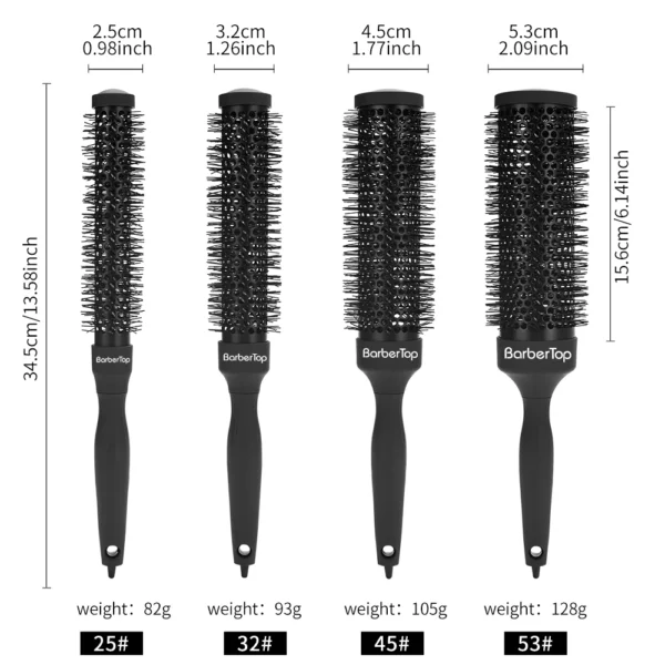 Salon Comb Styling Tools Round Hair Comb Hairdressing Curling Hair Brushes Combs Hairdressing Supply