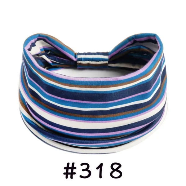 S01baa6faec8b4666baab998e54ea1640m.webp Boho Headbands for Women Knotted Wide Headwrap Turban Yoga Workout Head Bands Stretch Hiarbands Cotton Bandana Hair Accessories
