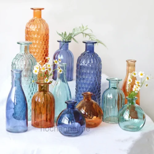 S02d8f5d794c341259cadb6a0285f39542.webp Glass Vase Living Room Decoration Small Fresh Flower Vases For Homes Table Bedroom Decor Modern Terrarium Home Accessories