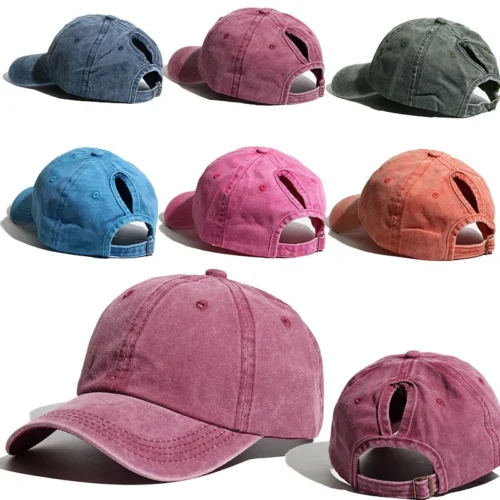 S035fbf6d7bd648bfa0cca6652371dec7B.webp Women's baseball cap with ponytail design suitable for outdoor sports, running, and sun protection