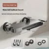 S0437c4d81ab74799bdf63d43b2974e32R.webp Wall Mounted Bathtub Faucet Bathroom Accessories High Flow Mixing Valve Shower Kit Showerhead Set Solid Brass Shower Faucet