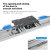 Cabinet Small Flat Lay Bus Sliding Door Pulley Track Wall Cabinet Floor Cabinet Double Damping Buffer Sliding Door Hardware