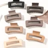 7 Piece Matte Square Hair Claw Clips – 3.4 in