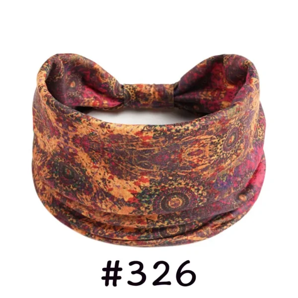 S057d8b06b0fb4a20977ecd6c0db252bdB.webp Boho Headbands for Women Knotted Wide Headwrap Turban Yoga Workout Head Bands Stretch Hiarbands Cotton Bandana Hair Accessories