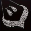 S05c6584d50494559be9df509eb1cdfe6B.webp Jewelry Jewelry Sets Necklace Set Women's Geometric Earrings Wedding Bridal Jewelry For Brides