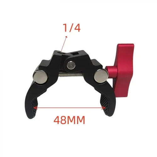 S05dadb4b3589401c9b6e8410e26e7f63p.webp 1 Set Photography Accessories Camera Metal Super Clamp With Double Ball Head Magic Arm For Monitor Light Mic Phone Mount