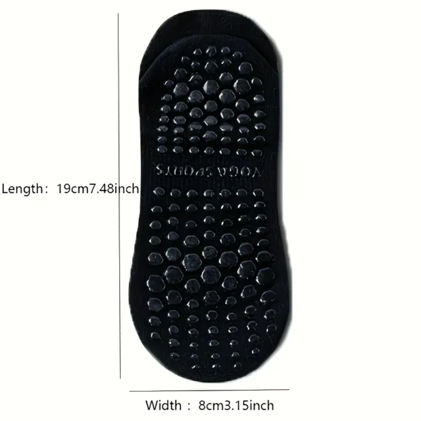 3 Pairs Grip Pilates Socks for Women Yoga Athletic Socks for Barre Ballet Barefoot Workout