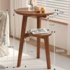 Modern Bedside Cabinets Coffee Table   Solid Wood Side Table Movable Living Room Small Coffee Table Home Furniture New