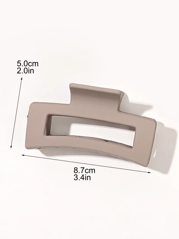 7 Piece Matte Square Hair Claw Clips – 3.4 in