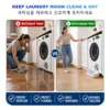 Aoifn Washing Machine Drain Pan, Water Catcher Tray for Front Load Washer Filter Cleaning, Laundry Floor Spill Protector Tool