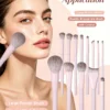 S12092cdf57c74b95ab7046a6074aaddf3.webp Makeup Brush Set - Soft Synthetic Hair Brushes for Beauty Tools - Foundation Brush, Blush Brush, Eye Shadow Brush, Powder Puff