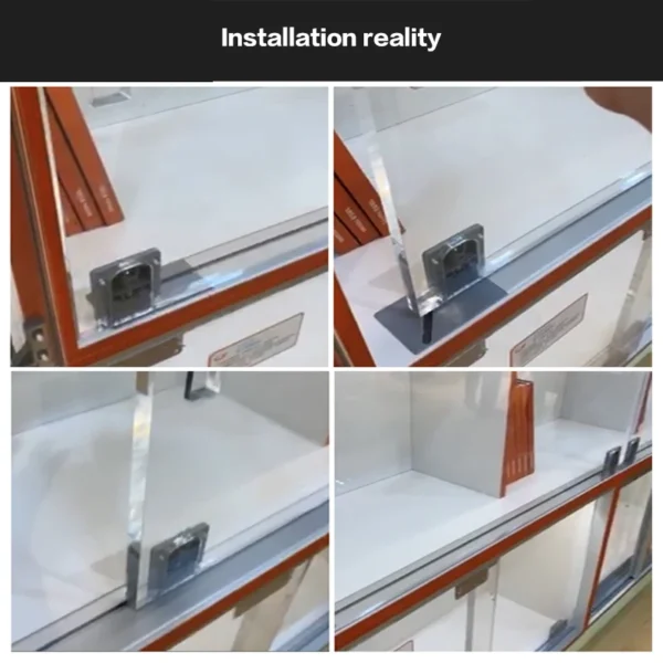 S1245ed5a8ee54b98a7fdee7293f840a0c.webp Cabinet Small Flat Lay Bus Door Track Accessories Hanging Cabinet Floor Cabinet Damping Buffer Sliding Door Guide Hardware