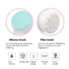 S1459d6a206154e35ba8ea33c114a5f68s.webp 3D Double Silicone Facial Cleansing Brush Manual Massage Facial Brush Soft Bristles Exfoliator Double Sided Face Wash Brush