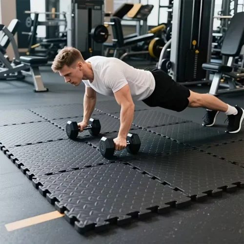 30x30cm 16 Pcs Interlocking Yoga Mat Home Gym and Yoga Equipment Protective Mat EVA Foam Non Slip Flooring Indoor Fitness