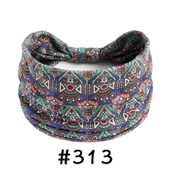 S1a0131f35b034c40acd907846d1258e4V.webp Boho Headbands for Women Knotted Wide Headwrap Turban Yoga Workout Head Bands Stretch Hiarbands Cotton Bandana Hair Accessories
