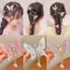 S1a713da7624d42e8bd28649c888b00cfs.webp Hair Accessories For Women Hair Styling Tassel Butterfly Hairpin Headwear Shiny Hair Clips Flying Barrette Hair Clip