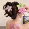 S1ae57e05f9964fe1baf4943f9a7fc228v.webp Flower Hair Claw Clip for Women Fashion Hair Clips Crab Clamp Barrettes Girls Hair Accessories Summer Shark Hairpin Headwear 1pc