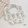 Newborn Baby Bibs for Boy Girl Cute Animal Burp Cloths Cotton Muslin Soft Infants Breathable Feeding Bibs Feeding Accessories