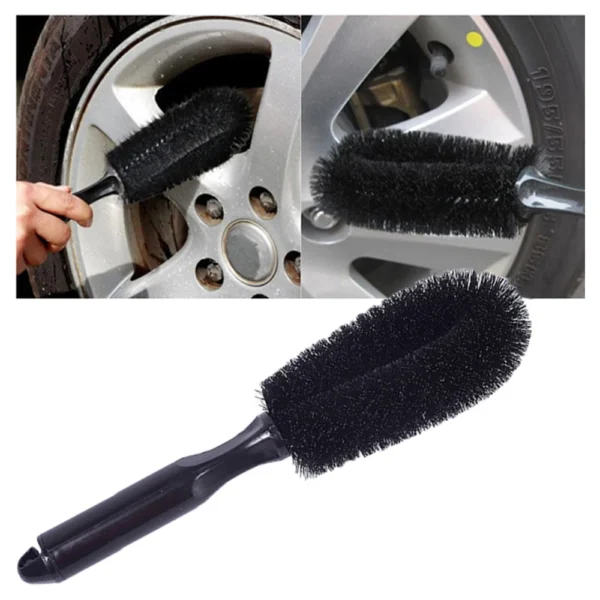 S1d8714ca997b4b0e9909596566ee7ed2J.webp Car Wheel Brush Tire Cleaning Brushes Tools Car Rim Scrubber Cleaner Duster Handle Motorcycle Truck Wheels Car Detailing Brush