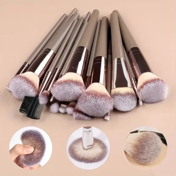 10-20PCS Makeup Brush Set Foundation Concealer Powder Eyeshadow Blush Brush Kabuki Blending Cosmetic Beauty Tool for Face