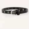 1 Piece of Fashionable Metal Women's Belt in Black, Simple and Versatile, Paired with Jeans and Dress for Daily Casual Wear