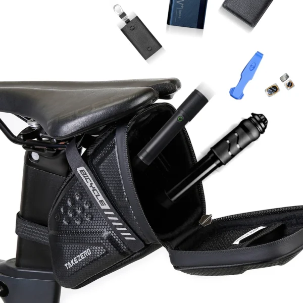 1L Bike Saddle Bag MTB Bike Basket Large Capacity Motorcycle Handlebar Bag Bicycle Saddle Tool Bag Outdoor Bicycle Accessories