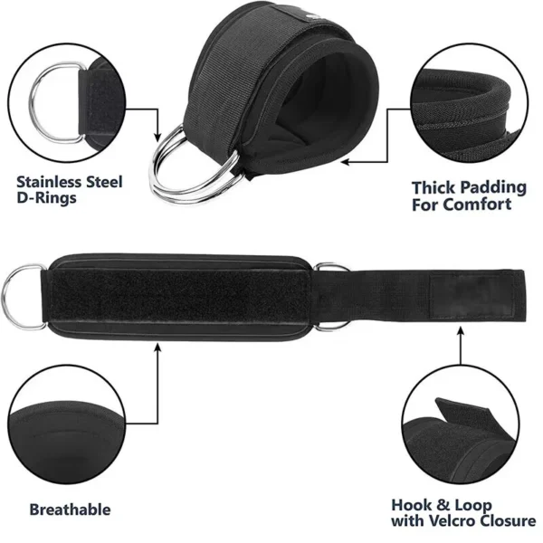 S270277808132441bbb040c074f041b26H.webp Ankle Straps Resistance Bands Set Fitness Workout Exercise Equipment Ankle Weight Yoga Elastic Fitness Band For Gym Man Woman