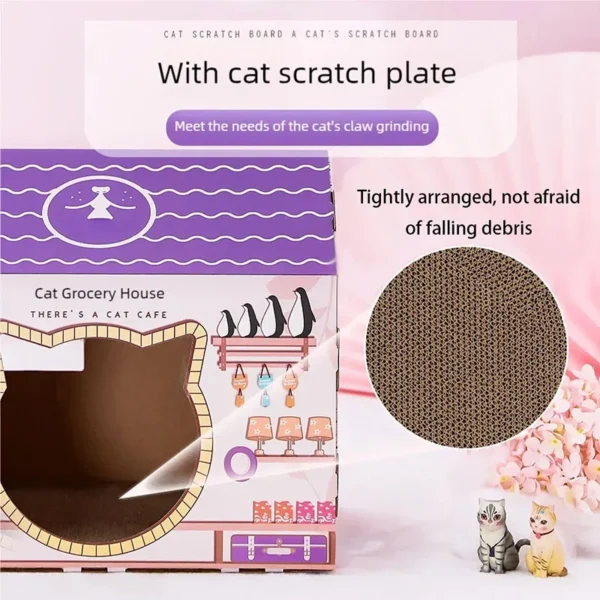 S2a03efc791d04248b4fe63c1f25ad4d1O.webp Cat litter, cat scratch board, integrated sofa, anti cat scratch box, cardboard box, house, cat toy, cat supplies