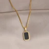 Necklaces Exquisite Minimalist Square Pendant Choker Chains Fashion Necklace For Women Jewelry Party Gifts Подвеска На Шею
