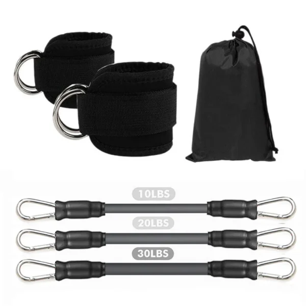 S2eb4cae065884f148ce2d901cb61422ch.webp Ankle Straps Resistance Bands Set Fitness Workout Exercise Equipment Ankle Weight Yoga Elastic Fitness Band For Gym Man Woman