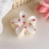 Pastel Floral Hair Clips for Girls