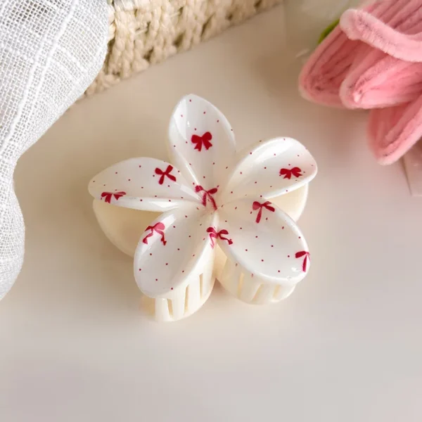 Pastel Floral Hair Clips for Girls