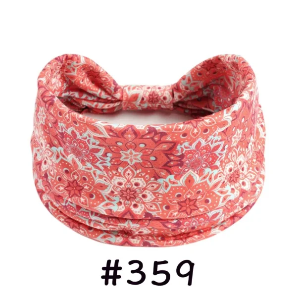 S30966c7532fe4dfcb0f0c0ceded8752bB.webp Boho Headbands for Women Knotted Wide Headwrap Turban Yoga Workout Head Bands Stretch Hiarbands Cotton Bandana Hair Accessories