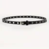 1 Piece of Fashionable Metal Women's Belt in Black, Simple and Versatile, Paired with Jeans and Dress for Daily Casual Wear