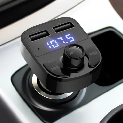 Bluetooth FM Transmitter Car Hands-Free Calling Radio Receiver Mp3 Music Stereo Adapter Dual USB Port Charger