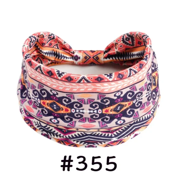 S33331e44aea44b21a6e7989680180249y.webp Boho Headbands for Women Knotted Wide Headwrap Turban Yoga Workout Head Bands Stretch Hiarbands Cotton Bandana Hair Accessories