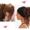 S333f9d4da107431d8c40c856ee70e1f3X.webp Head Band Women Hair Accessories Solid Wide Headband Bowknot Turbans Wash Face Make-up Hair Band Sports Running Yoga Headbands
