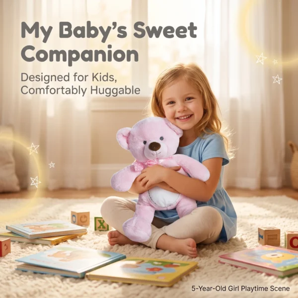 S338c5fb30eb9440eb2a00e708ec81c1cY.webp Super Cute Blue Bear Teddy Plush Toy 33CM High Quality Stuffed Animals for Girls Boys Baby Christmas Gift
