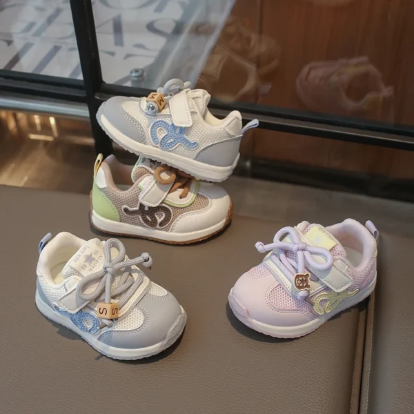 S34eb3c57600f4cd5a0f24aa115c59aaeX.webp 2026 Children Sneakers for Girls Boys Spring Autumn New Fashion Korean Style Soft Bottom Non-slip Versatile Baby Casual Shoes