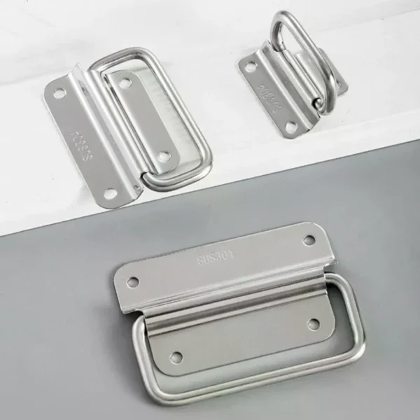 Cabinet Flight Case Solid Furniture Hardware Folding Handle For Tool Box Stainless Steel Drawer Wardrobe Easy Install