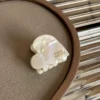 S360b0fee215f4554866d357b56d871e1f.webp 3.5cm Small Hair Claw Acetate Hair Crabs Cute Heart Shaped Hairclips Children Women Girls for Hair Accessories Hairpins Clips