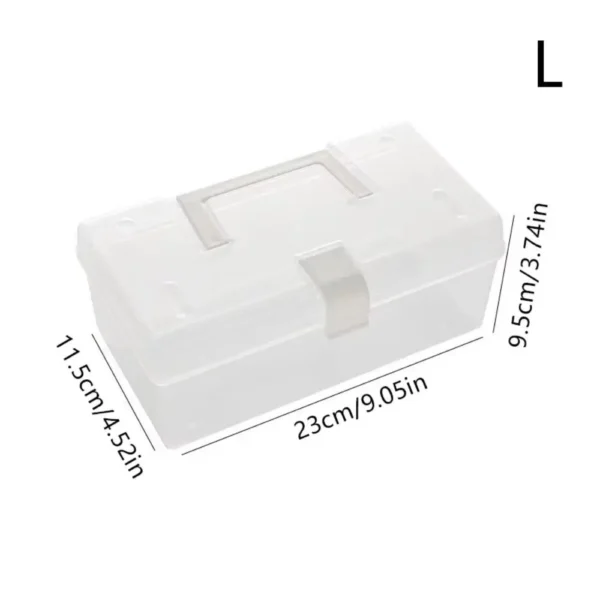 Storage Box Household Miscellaneous Storage Box Large-Capacity Waterproof Dustproof Jewelry Bead Container Desktop Storage Case