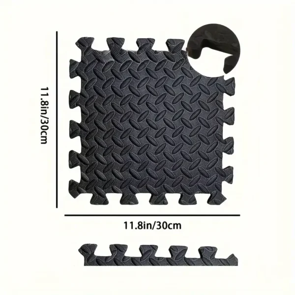 S383c6617df7a470597fb0573a042b1eaL.webp 30x30cm 16 Pcs Interlocking Yoga Mat Home Gym and Yoga Equipment Protective Mat EVA Foam Non Slip Flooring Indoor Fitness