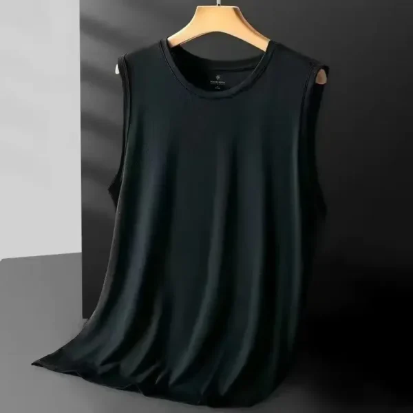 S3a2c4b696a7b4876b5584972f389dfcf4.webp Men's Ice Silk Mesh Vest Lightweight Sports Summer Wear Sleeveless T-shirt Tank Top Casual Fashion Outerwear